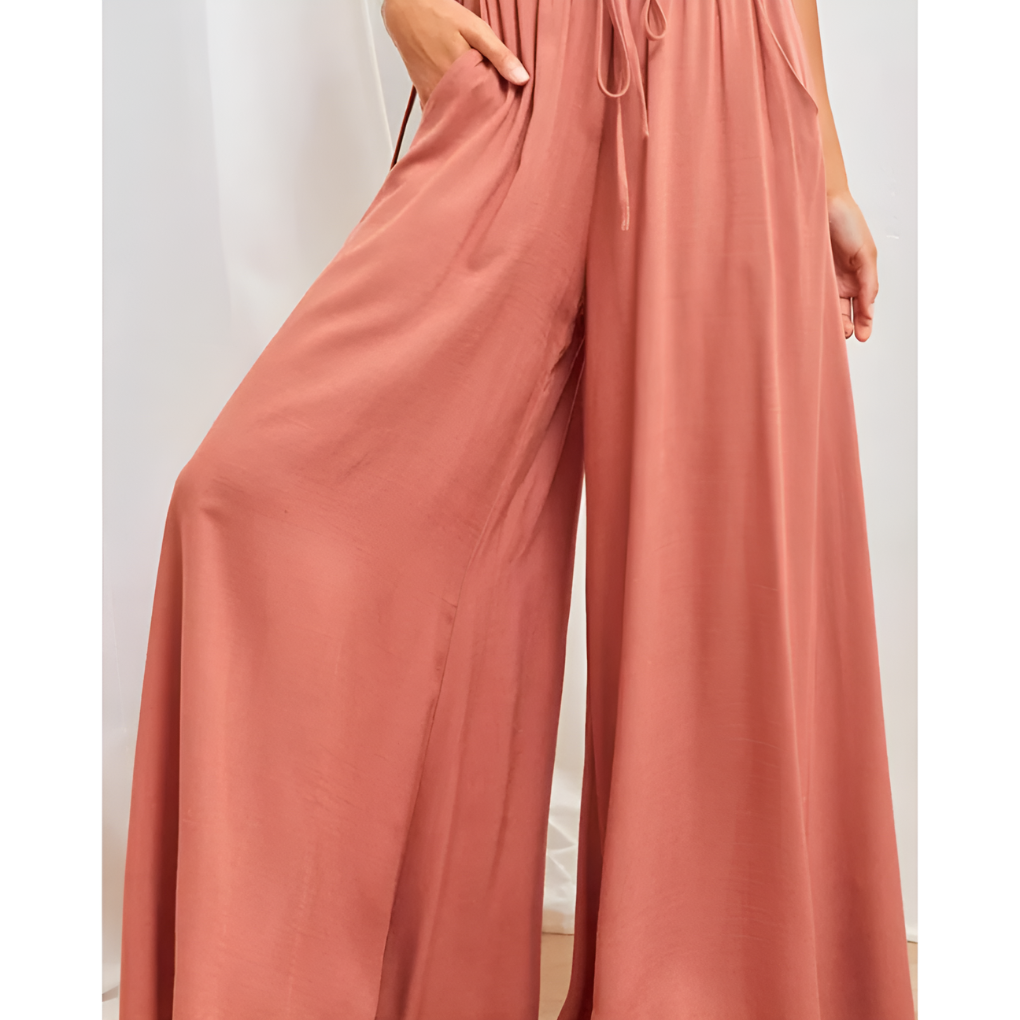 Elastic Waist Casual Skirt Pants