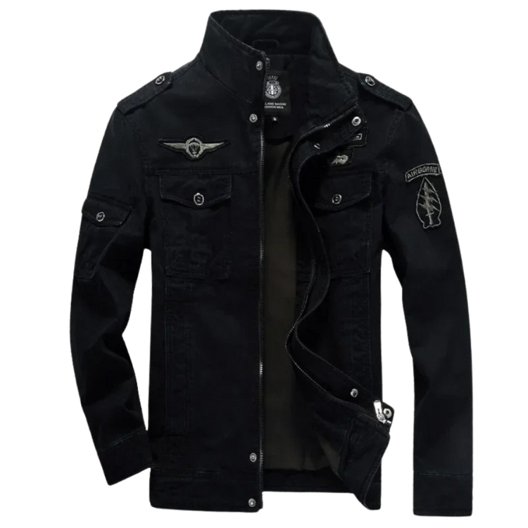 Men's Military Jacket Rugged Cotton Tan