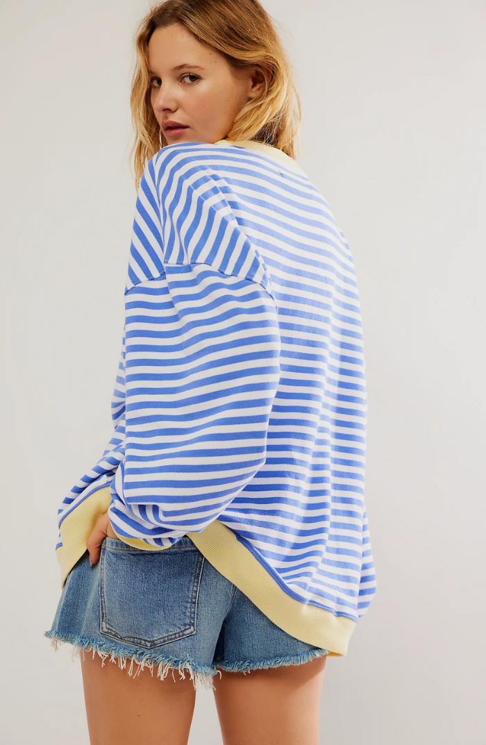 Alana | Women Spring Striped Crewneck Sweater