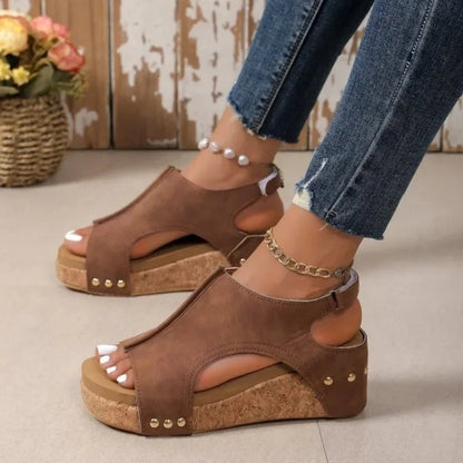 Women's Wedge Sandals - Fashinoza