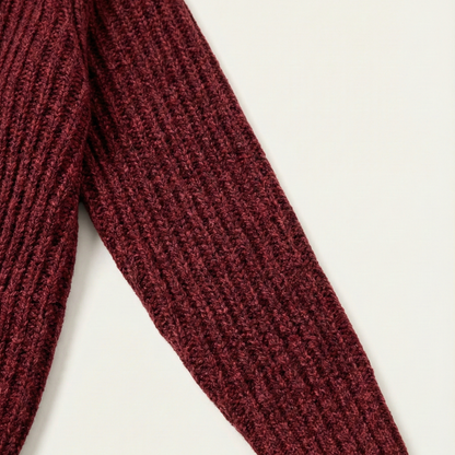 Men's Chunky Knit Cardigan Shawl Collar