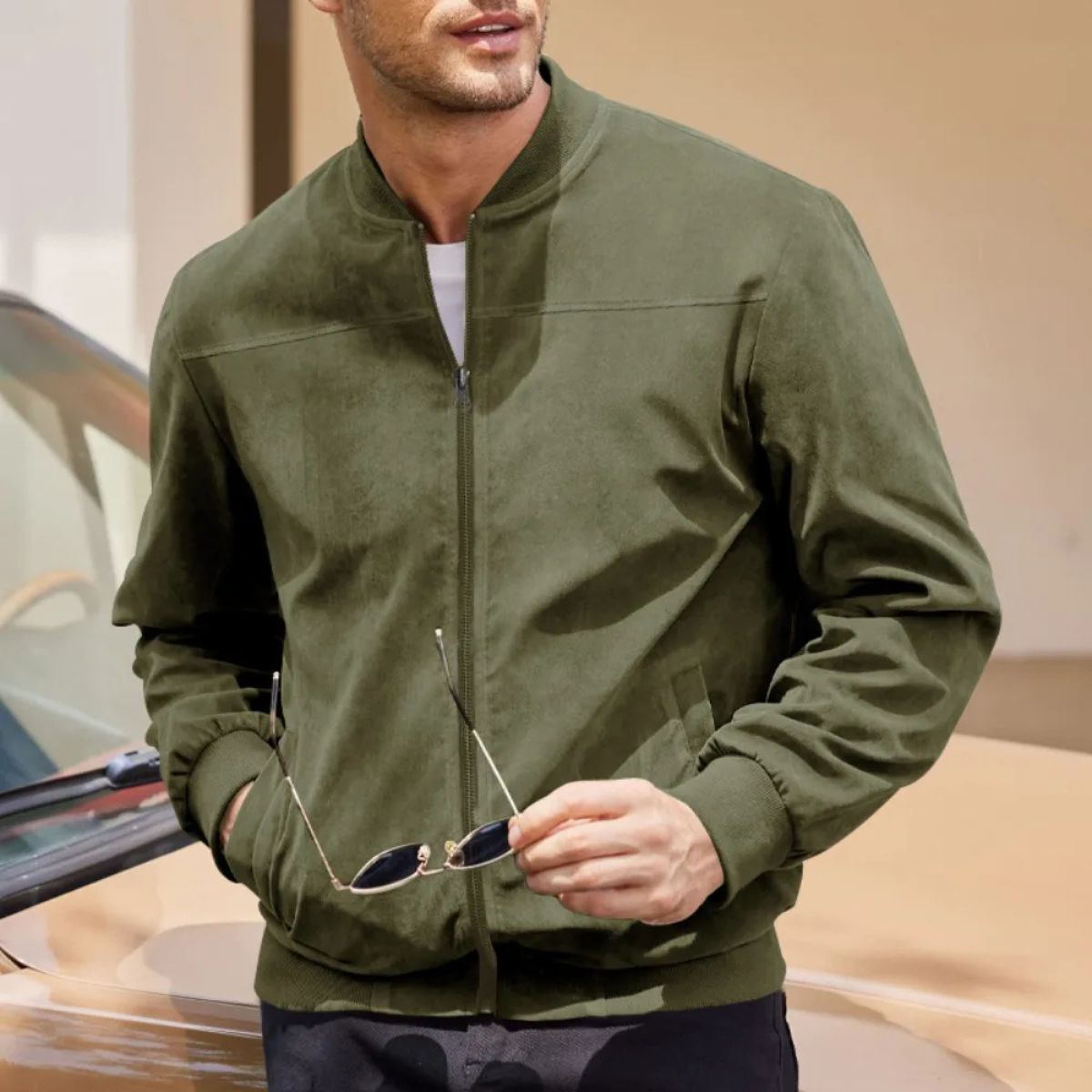 Men's Modern Suede Jacket