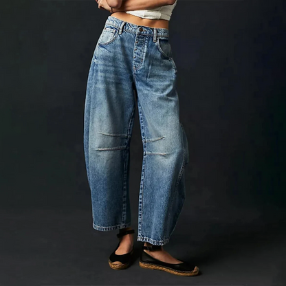Women's High Waist Relaxed Fit Denim Jeans