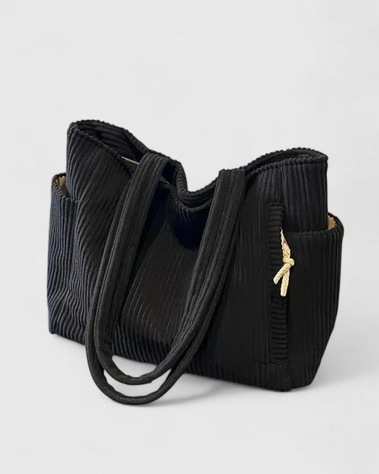 Liorane Ribbed Handbag - Fashinoza