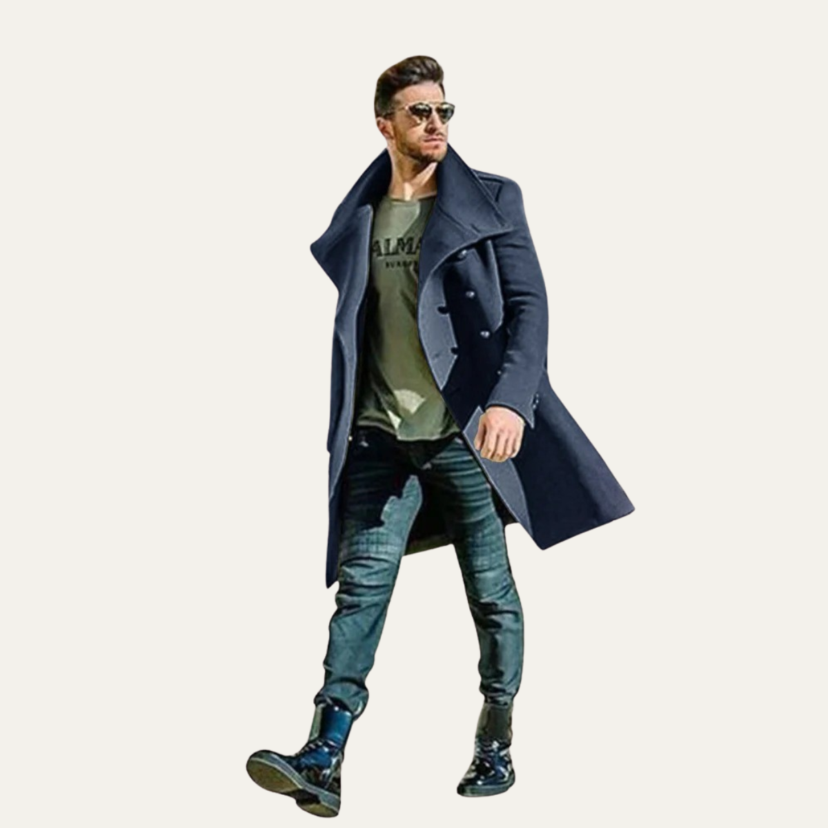 Dunhill Men's Wool Double Breasted Trench Coat