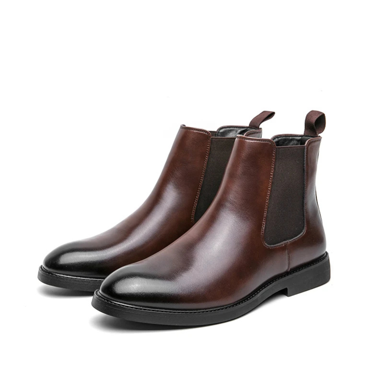 Men's Chelsea Ankle Boots Pointed Toe Black
