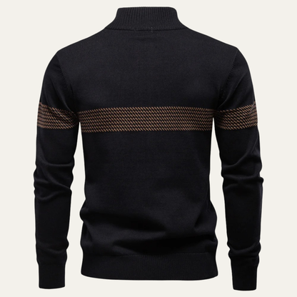 Men's Half Zip Wool Sweater