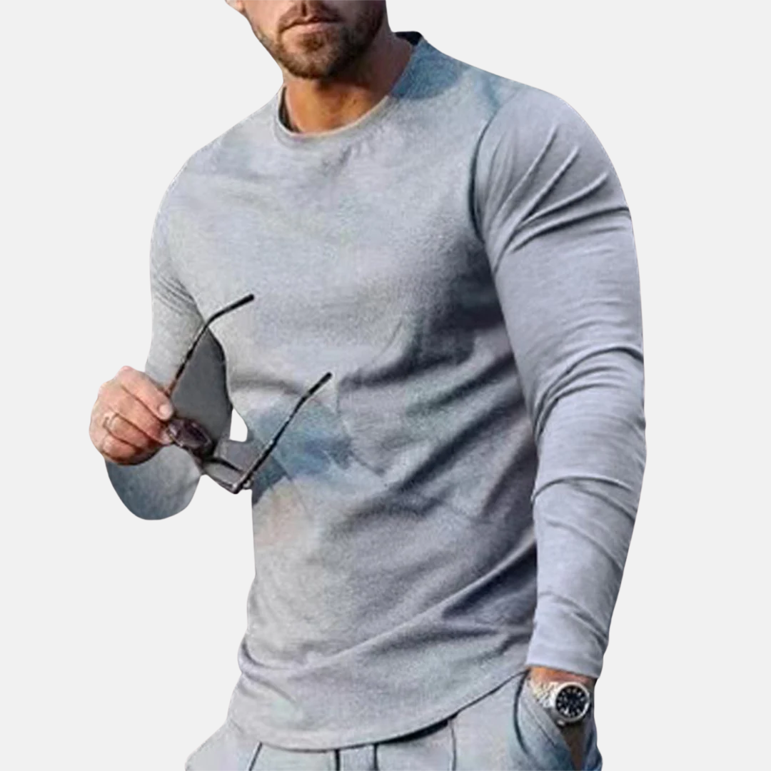 Men's Long Sleeve T-Shirt Cotton Casual Comfortable