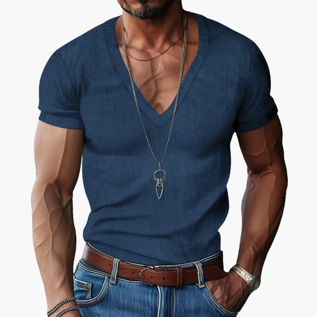 Women V Neck Short Sleeve T Shirt - Fashinoza