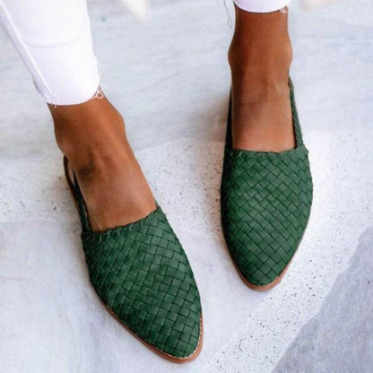 Women's Slingback Loafers Woven