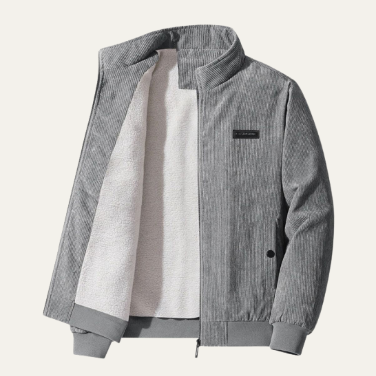 Mens Modern Corduroy Jacket Fleece Lined