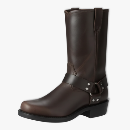 Men's Retro Western Mid Calf Cowboy Chelsea Boots