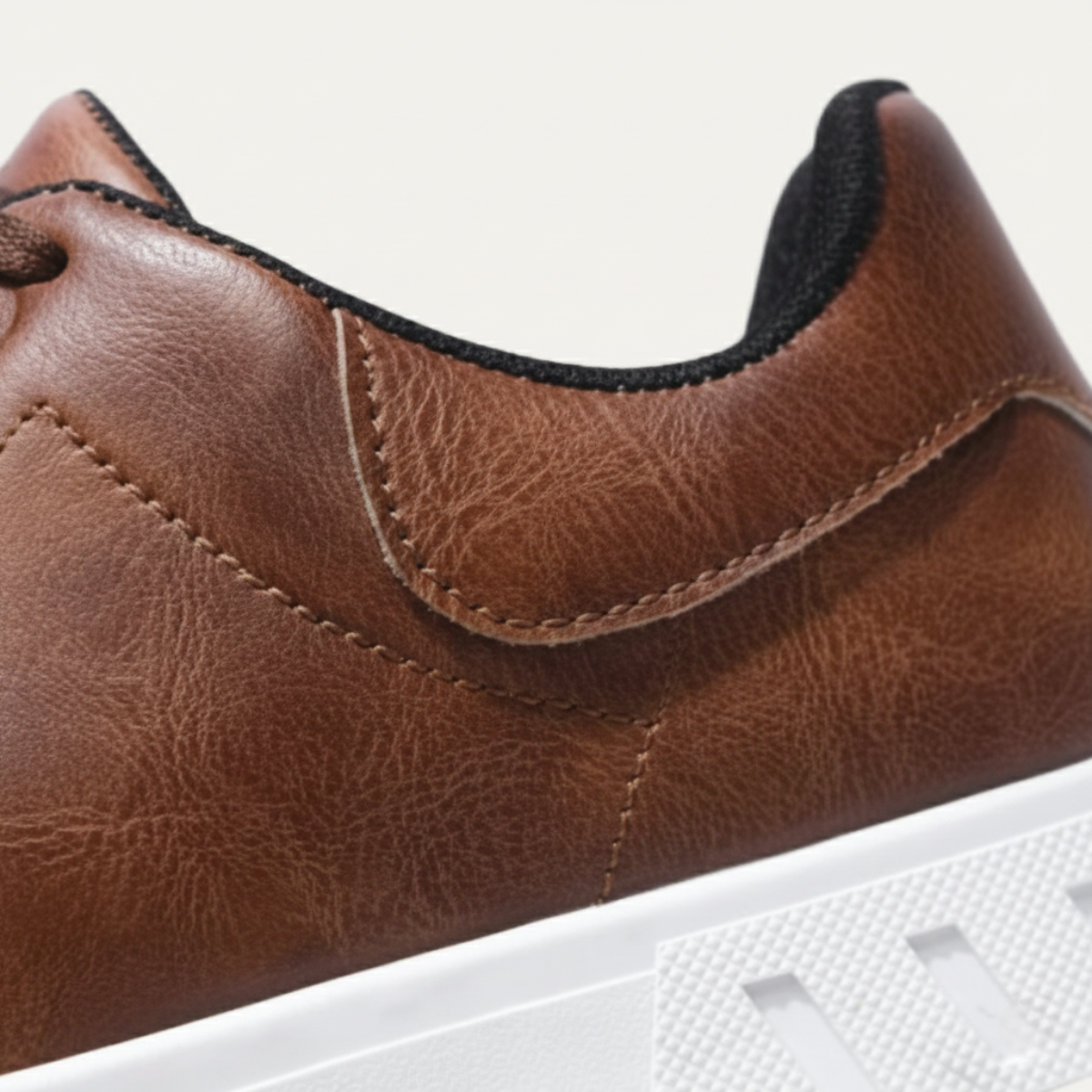 Men's Classic Low Leather Shoes Brown