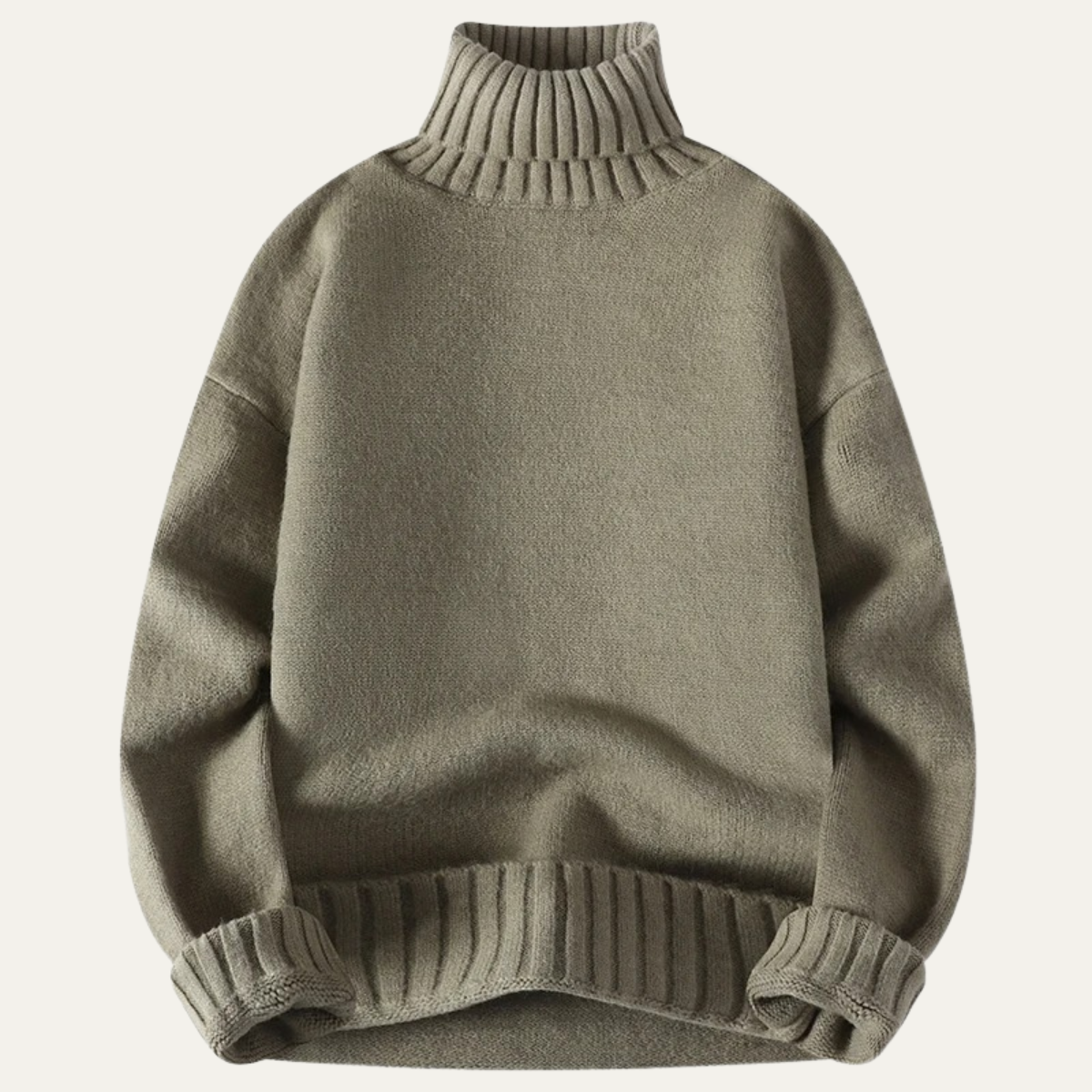 Men's Soft Knit Turtleneck Sweater Warm