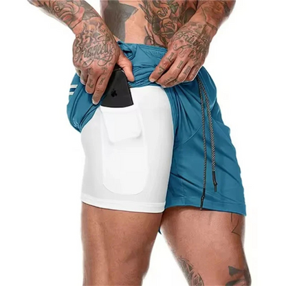 Men's Sport Shorts 2-In-1 Athletic Comfortable