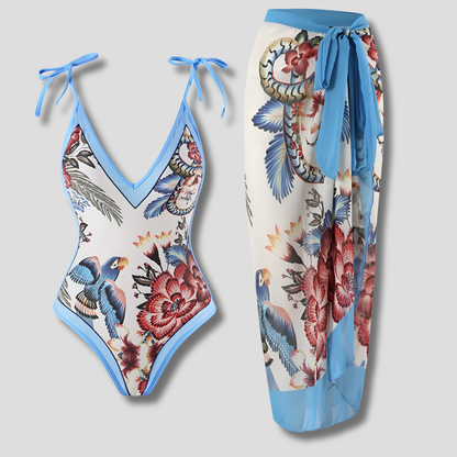 Women's Ruffled One Piece Swimsuit