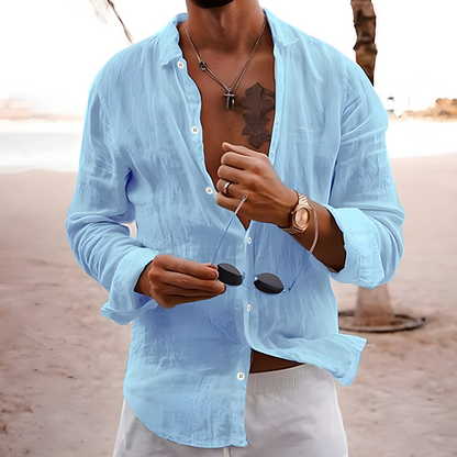Men's Long Sleeve Button Shirt