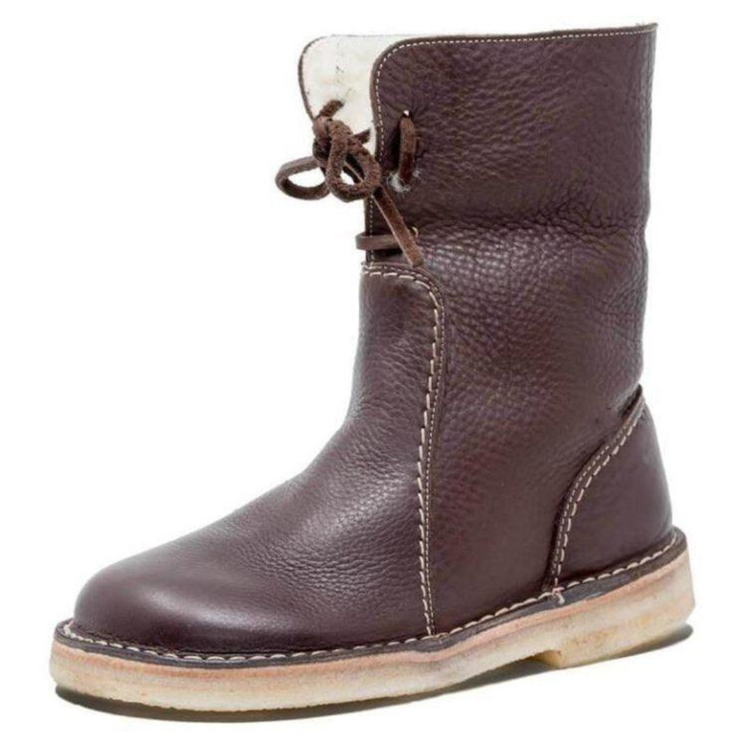Women's Ankle Boots Contrast Stitching