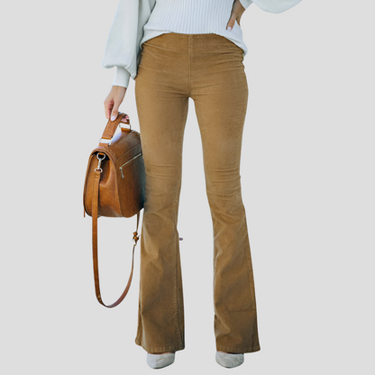 Women's High Waist Corduroy Pants