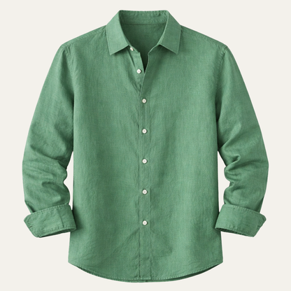 Men's Linen Beach Shirt Casual Summer - Fashinoza