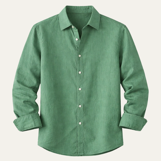 Men's Linen Beach Shirt Casual Summer - Fashinoza