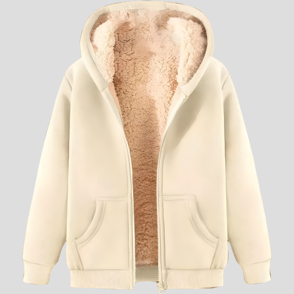 Men's Fleece Lined Winter Hoodie Jacket - Fashinoza