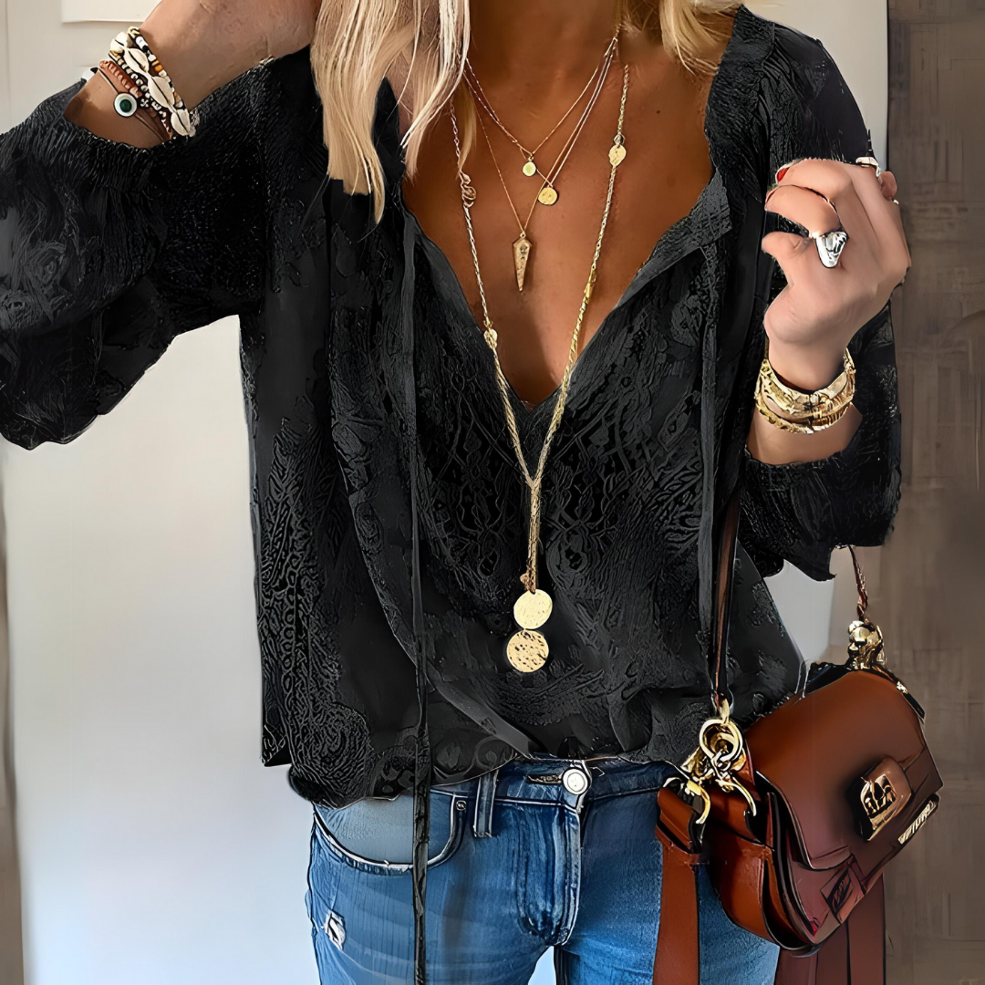 Eleanor | Women Summer V Neck Blouse Top