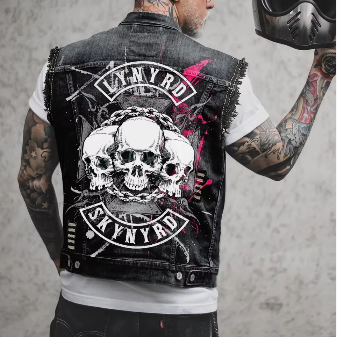 Men's Denim Retro Vest