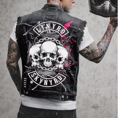 Men's Denim Retro Vest