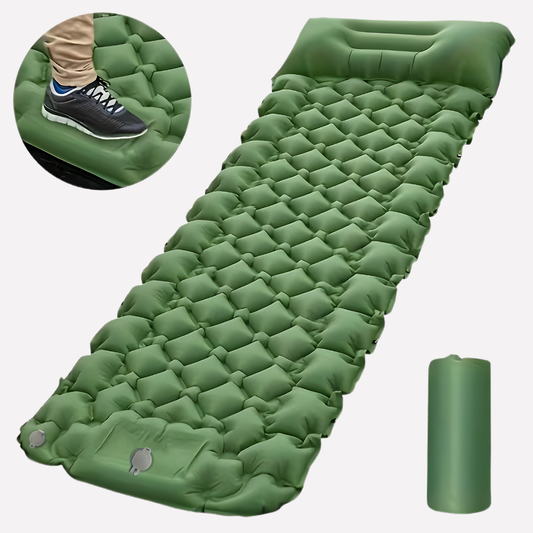 Inflatable Camping Air Mattress with Built-In Pump and Pillow - Fashinoza