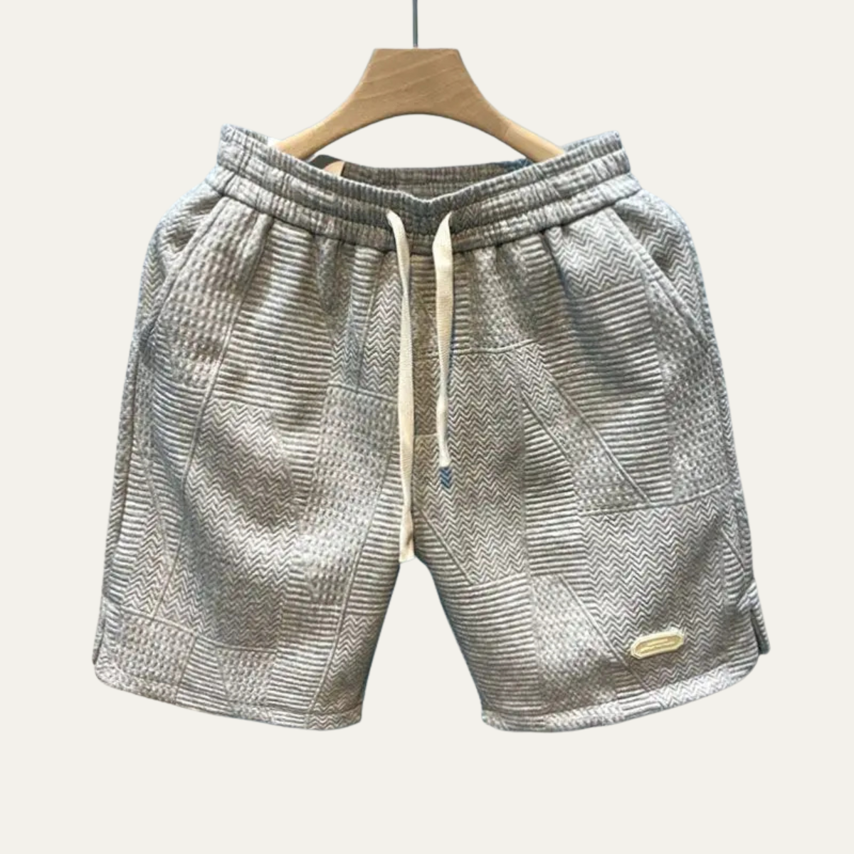 Men's Casual Drawstring Shorts Lightweight Beige