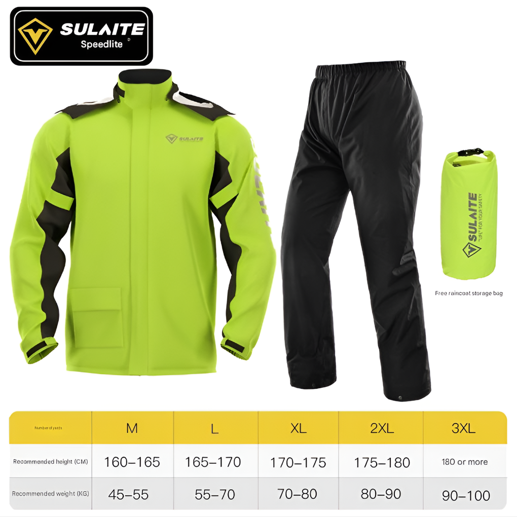 Waterproof Outdoor Rain Jacket Pants Set - Fashinoza