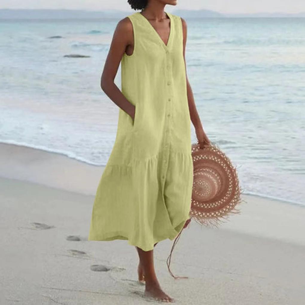 Women's V-Neck Dress Elegant Casual Wear