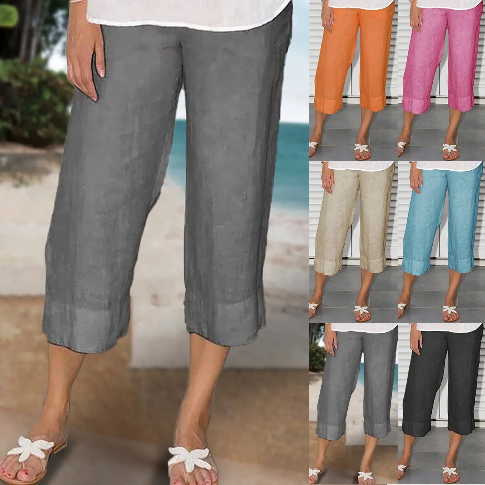 Quai Men's Linen Casual Trousers - 
Fashinoza