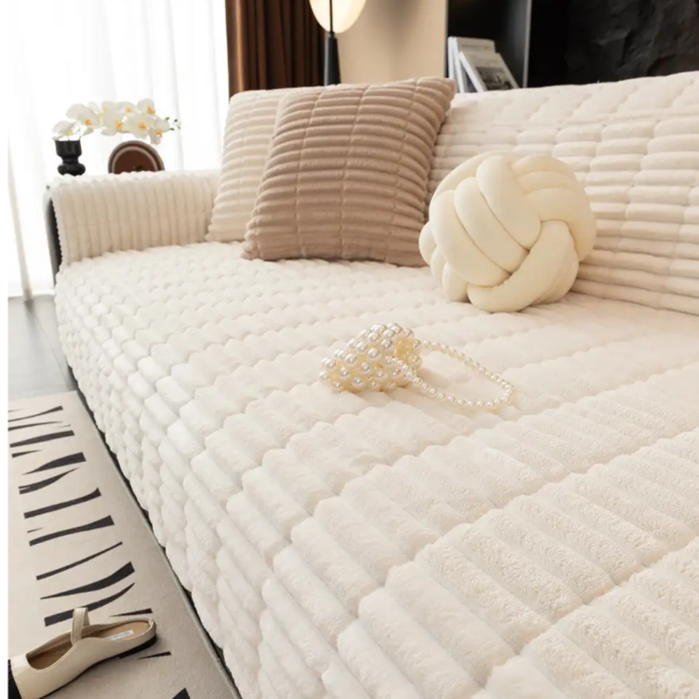 Flannel Sofa Slipcover One Piece