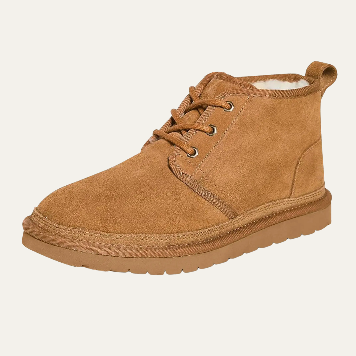 Men's Suede Insulated Snow Boots Fur Lined Non Slip - Fashinoza