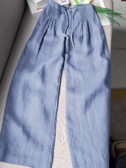 Women's Drawstring Wide Leg Pants
