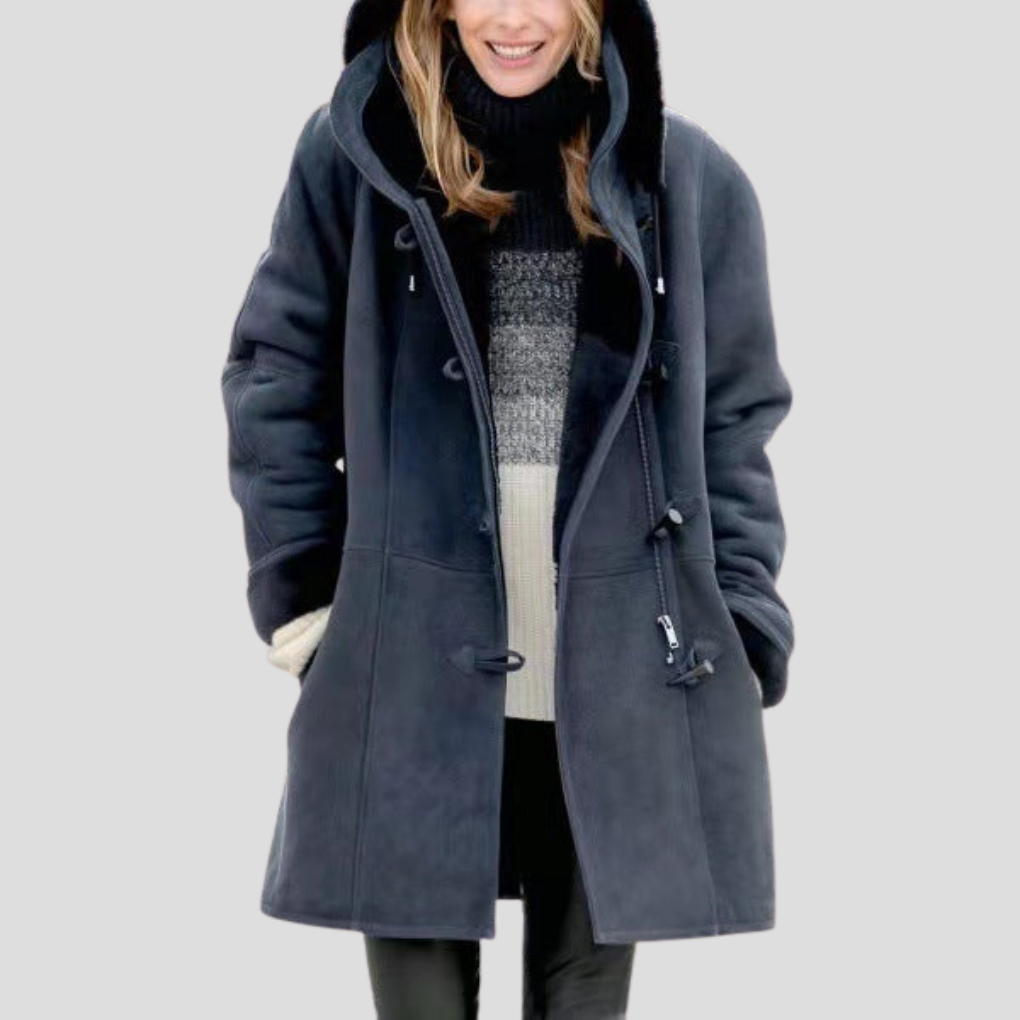 Women's Brown Leather Jacket - Fashinoza