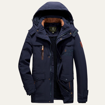 Men's Thick Warm Hooded Parka Coat Fur Lined