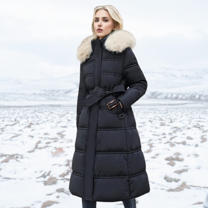 Clara | Women’s Long Hooded Winter Puffer Coat
