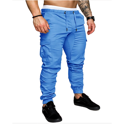Men's Cargo Joggers Multi-Pocket Cotton