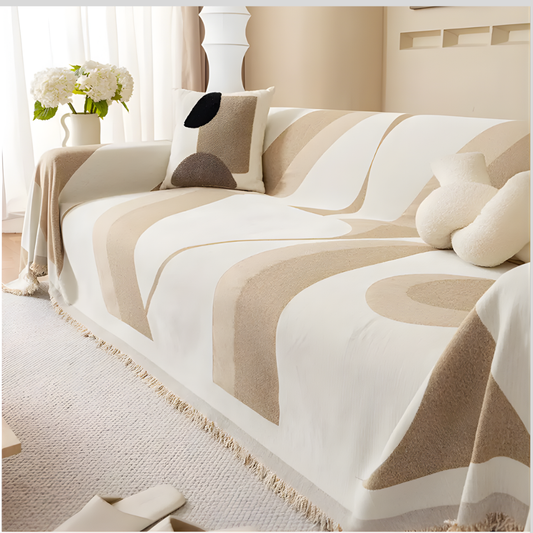 Chenille Sofa Slipcover Modern Design - Fashinoza