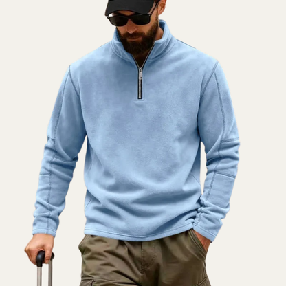 Vesuvius Men's Fleece Quarter Zip Sweater Warm