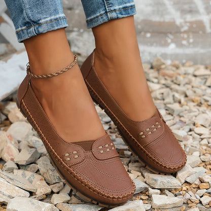 Women's Flat Loafers Slip-On Rounded Toe
