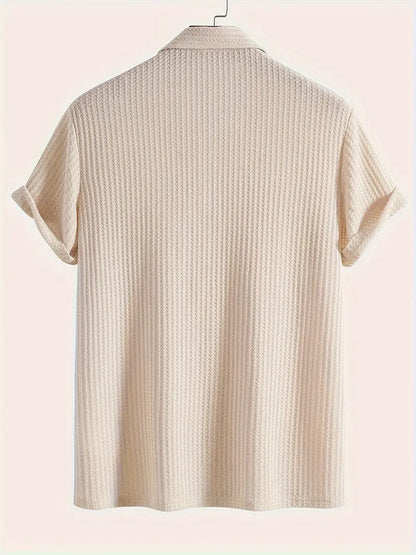 Men's Casual Polo Shirt Cotton Blue