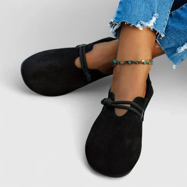 Women's Loafers Round Toe Strap Detail