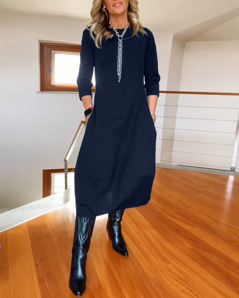 Women's Relaxed Midi Dress