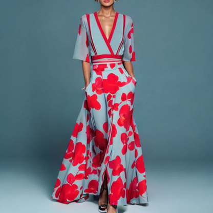 Women's Floral Wrap Dress