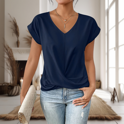 Women's V-Neck Twist Front