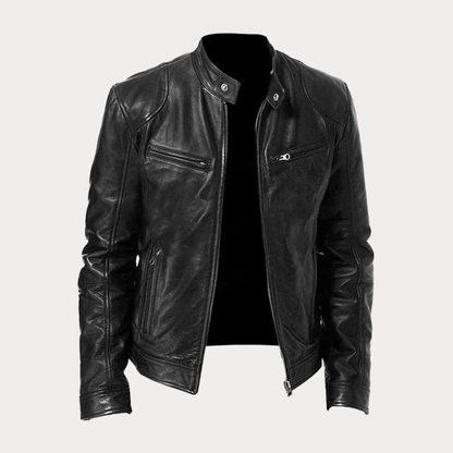 Casual Black Jacket Timeless Style - Fashinoza